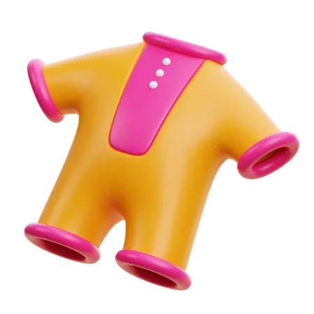 Ropa de bebé  3D Icon