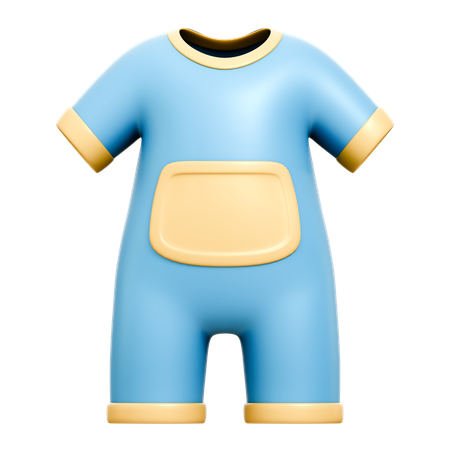 Ropa de bebé  3D Icon