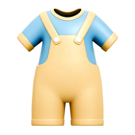 Ropa de bebé  3D Icon