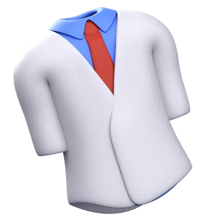 Ropa de cientifico  3D Icon