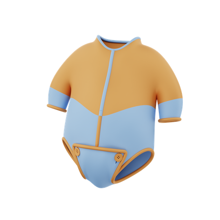 Ropa de bebe  3D Icon