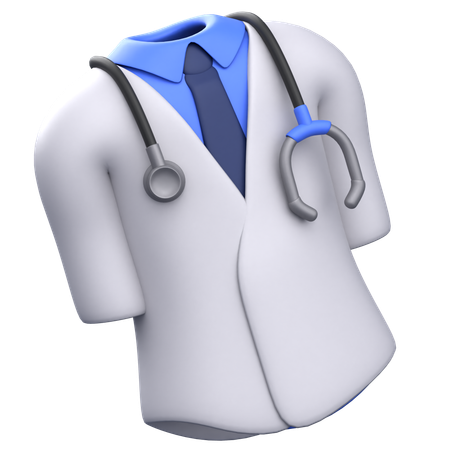 Ropa de medico  3D Icon