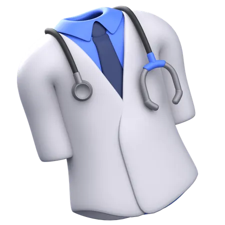 Ropa de medico  3D Icon