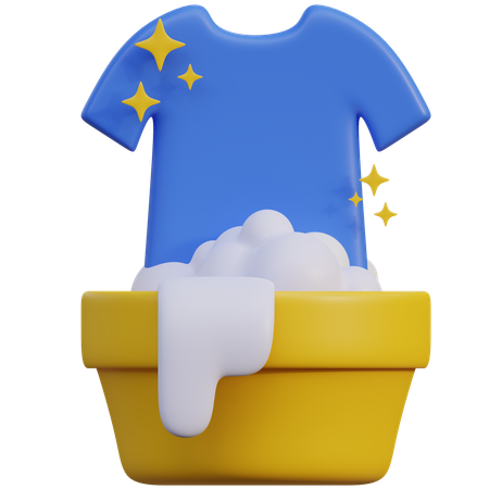 Ropa empapada  3D Icon