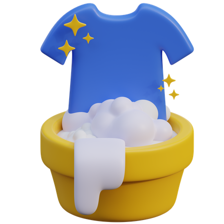 Ropa empapada  3D Icon