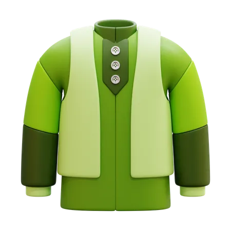 Ropa musulmana estilizada  3D Icon