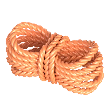 Rope 3 D Extreme Sports Icon 3D Icon