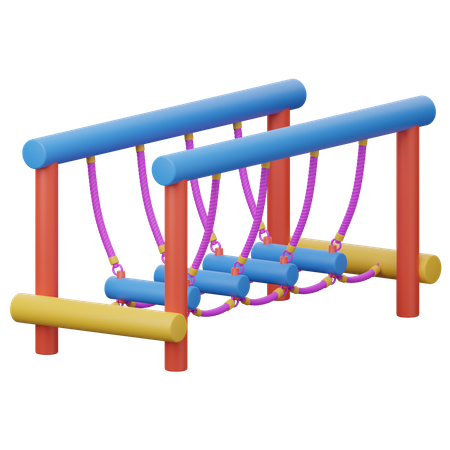 Rope bridge  3D Icon