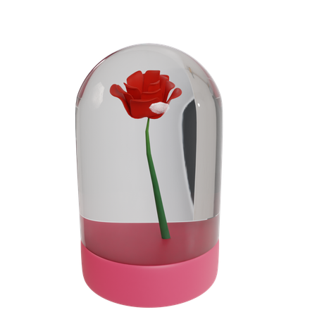 Rosa de san valentín  3D Icon