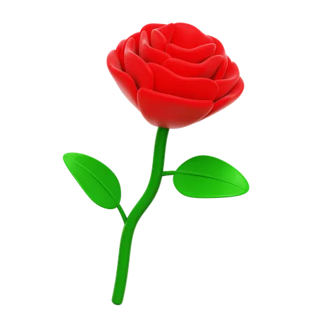 Flor rosa  3D Icon