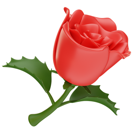 Flor rosa  3D Icon