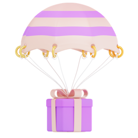 Rosa geschenk fliegen  3D Icon