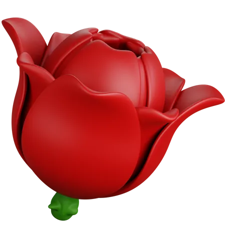 Rosa roja  3D Icon