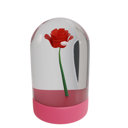 Rosa de san valentín  3D Illustration