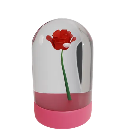 Rosa de san valentín  3D Illustration