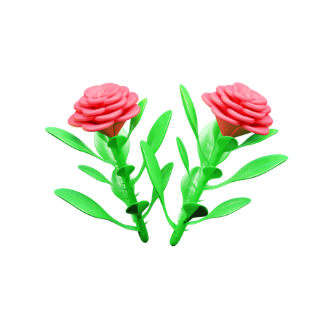 Rosa de san valentín  3D Icon