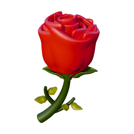 Rosa de san valentín  3D Icon