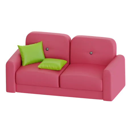 Rosa Sofa  3D Icon