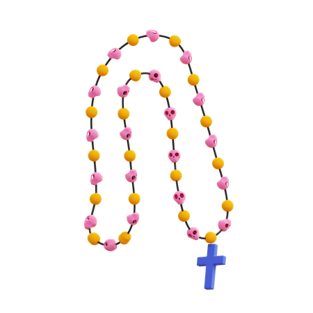 Rosary 3D Illustration