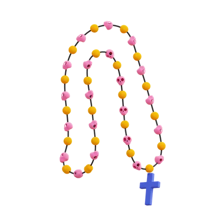 Rosary  3D Illustration