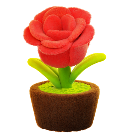 Flor de rosas  3D Icon