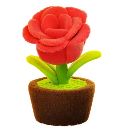 Flor de rosas  3D Icon