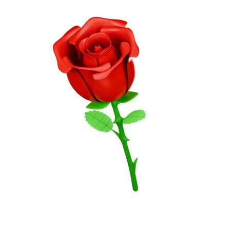 Rose  3D Icon