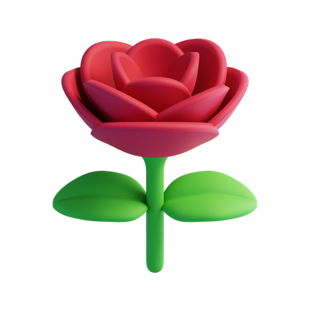 Rose  3D Icon