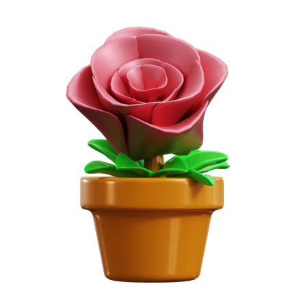 Rose  3D Icon