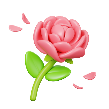 Rose  3D Icon