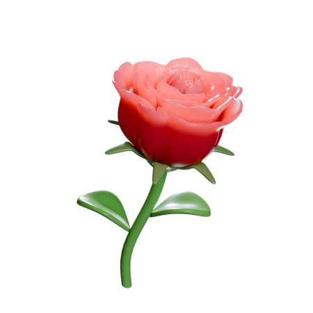 Rose  3D Icon