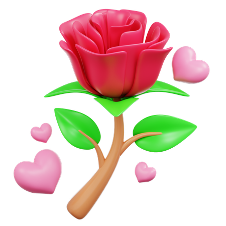 Rose  3D Icon