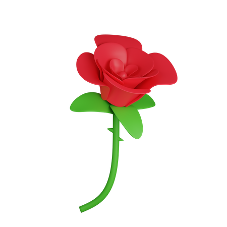 Rose  3D Icon