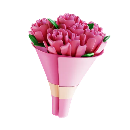 バラの花束  3D Icon