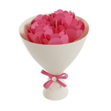 Rose Bouquet  3D Icon