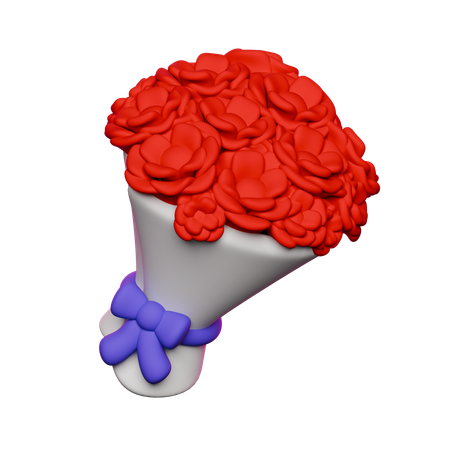 Rose bouquet  3D Icon