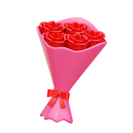 Rose Bouquet  3D Icon