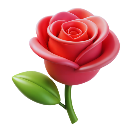 Rose flower  3D Icon