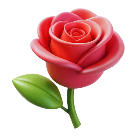 Rose flower  3D Icon