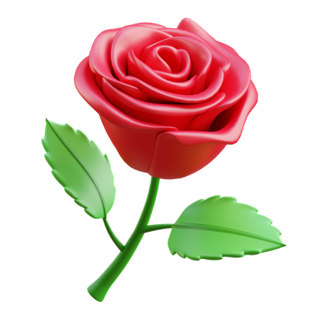 Rose Flower  3D Icon