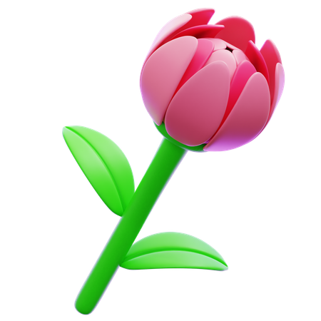 Rose Flower  3D Icon