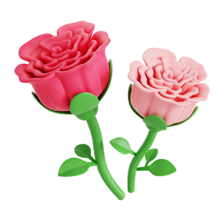 Rose Flower  3D Icon