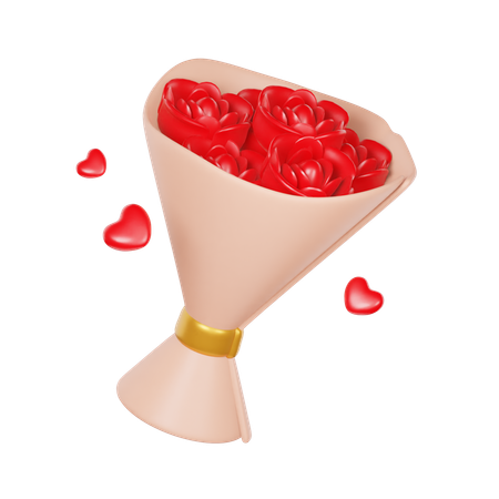 Rose Flower  3D Icon