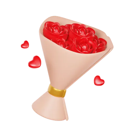 Rose Flower  3D Icon