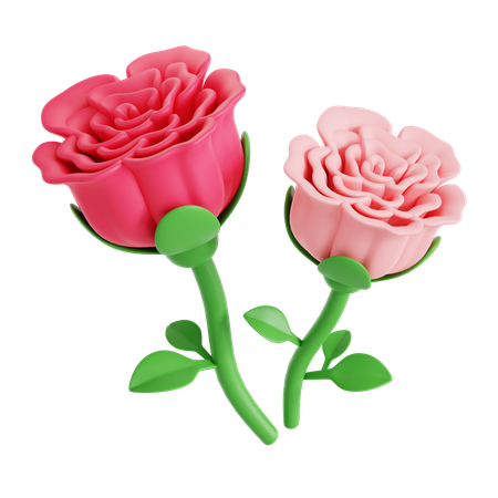 Rose Flower  3D Icon