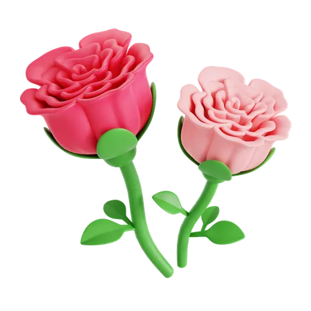 Rose Flower  3D Icon