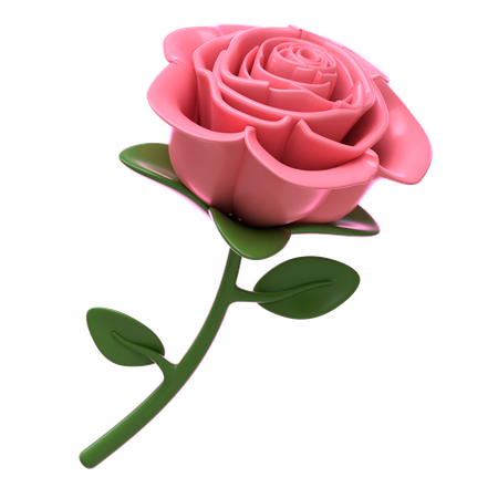 Rose Flower  3D Icon