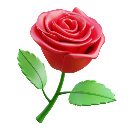 Rose Flower  3D Icon