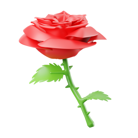 Rose Flower  3D Icon