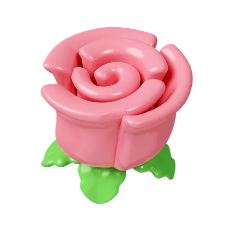 Rose Flowers  3D Icon